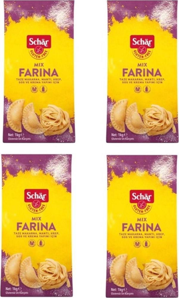 Schar Mix Farina Glutensiz 1000G Makarna Erişte Mantı Unu 4 Adet - Image 1