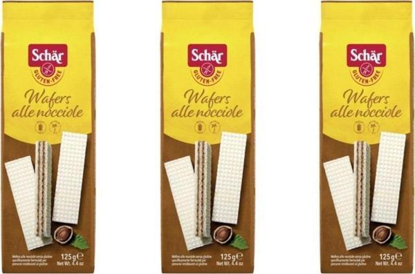 Schar Wafers Alle Nocciole 125G Fındıklı Gofret 3 Adet - Image 1