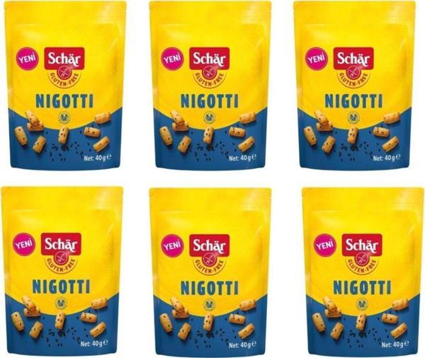 Schar Nigotti 40 G. Çörek Otlu Glutensiz Mini Kraker 6 Adet - Image 1
