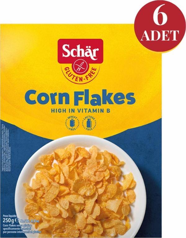 Schar Cornflakes Glutensiz Sade Mısır Gevreği! 250G (6 Adet) - Image 1