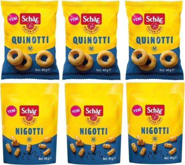 Schar Quinotti Glutensiz Kraker 3 Adet - Schar Nigotti Çörek Otlu Glutensiz 3 Adet - Image 1