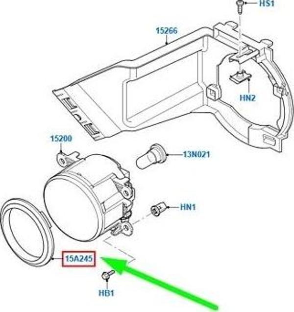 Ford Focus 2008  Sis Far Çerçevesi Krom (Oem No:8M5115B200Acsmas) - Image 1