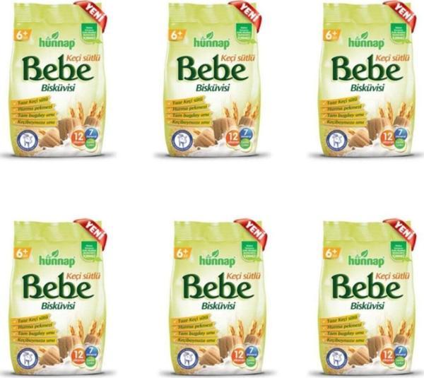 Hünnap Bebe Bisküvisi 200 Gram×6 Adet - Image 1
