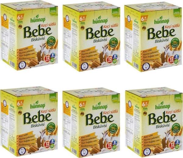Hünnap Keçi Sütlü Bebe Bisküvisi 400 Gr 6 Adet - Image 1