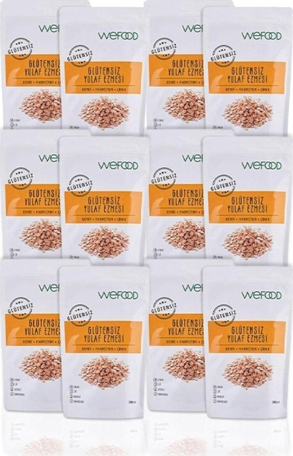 Wefood Glutensiz Yulaf Ezmesi 300 Gr. Mega Avantaj Seti 12'Li Kutu 12X300 Gr. - Image 1
