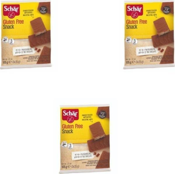 Schar Glutensiz Snack Çikolata X 3 Adet 105 G - Image 1