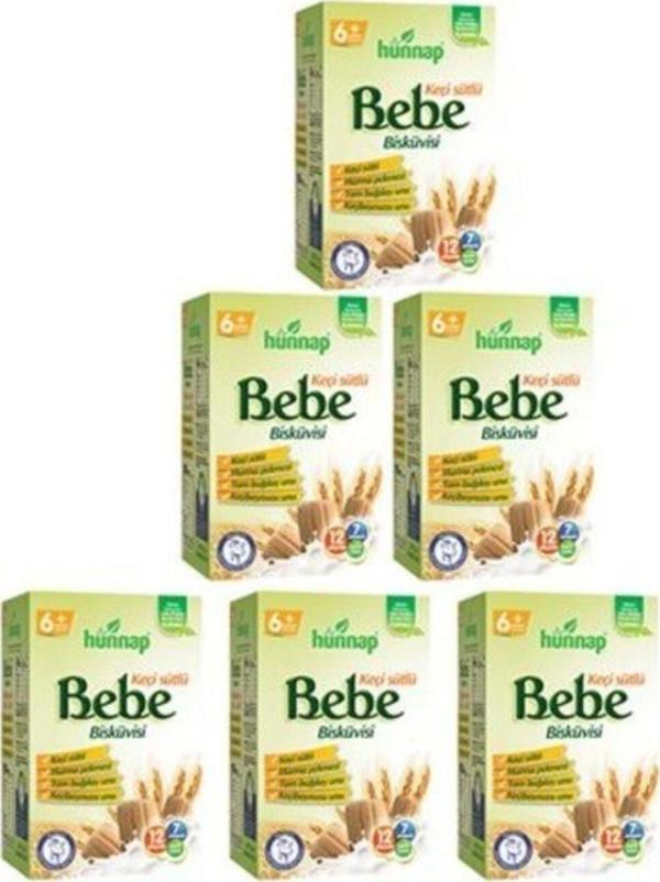 Hünnap Keçi Sütlü Bebe Bisküvisi 400 Gr - 6*400Gr - Image 1