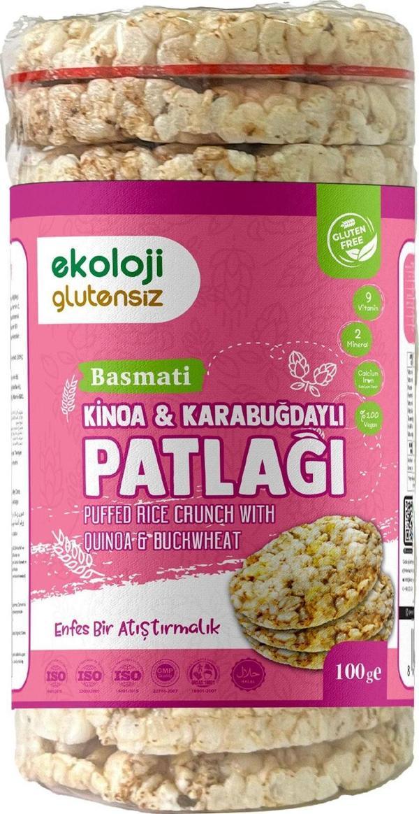 Ekoloji Market Glutensiz Karabuğday Kinoalı Pirinç Patlağı 100 Gr - Image 1