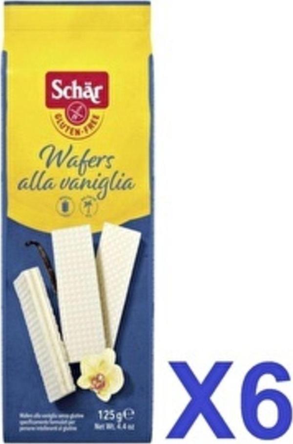 Schar Wafers Alla Vaniglia 125 Gr Vanilyalı Gofret 6 Adet - Image 1