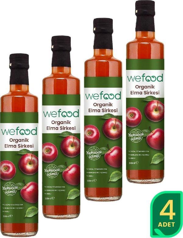 Wefood Organik Elma Sirkesi 500 Ml 4'Lü - Image 1