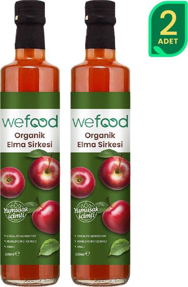 Wefood Organik Elma Sirkesi 500 Ml 2'Li - Image 1