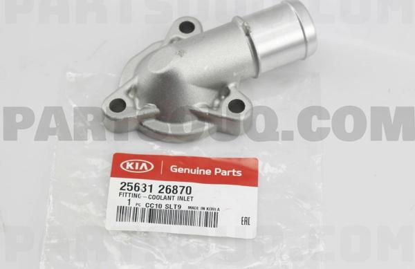 Termostat Kapagı Üst Termostat Yuvası : Üst Kore Accent Era 1,6 Benzın 2006- (Oem No: 2563126870) - Image 1