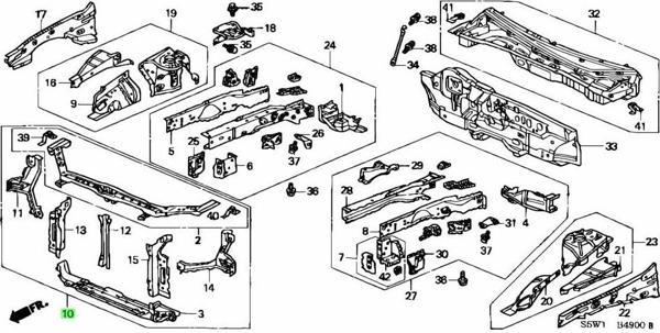 Panel Cıvıc Ön 01-03 (Oem No: 60400-S5D-A00Zz) - Image 1