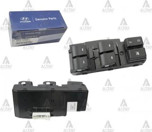 Düğme Cam Açma Elantra Ön 2016-2018 Sol (1 Adet) (Oem No: 93570-F22004X) - Image 1