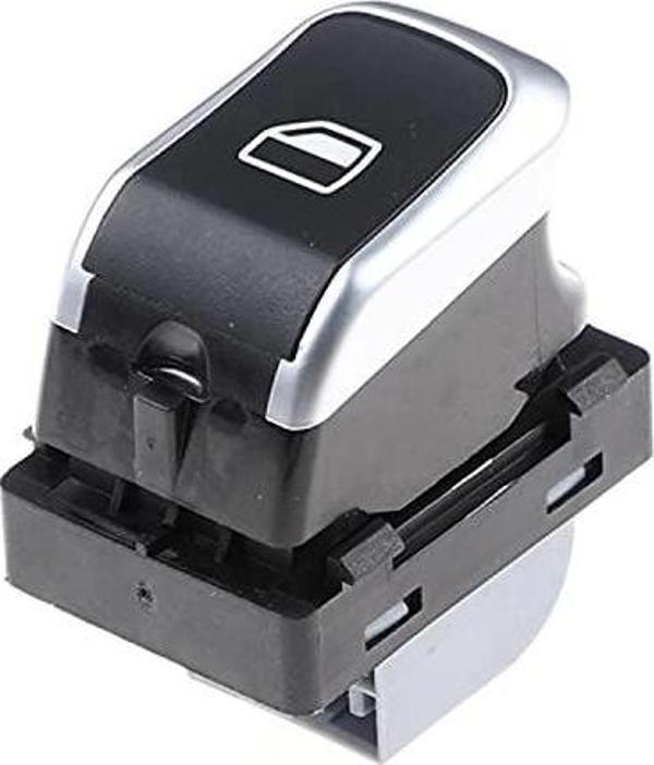 Cam Açma Dügmesı Sag Teklı / Kromlu Vw A4-A5-Q5 Bm 08- (Oem No: 8K0959855B) - Image 1