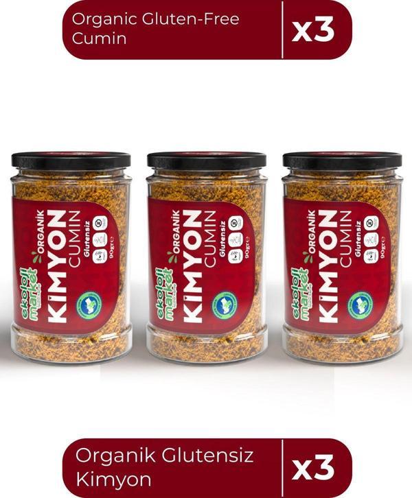 Ekoloji Market Organik Glutensiz Kimyon 90 Gr X3 / Organic Gluten-Free Cumin 90 Gr X3 - Image 1