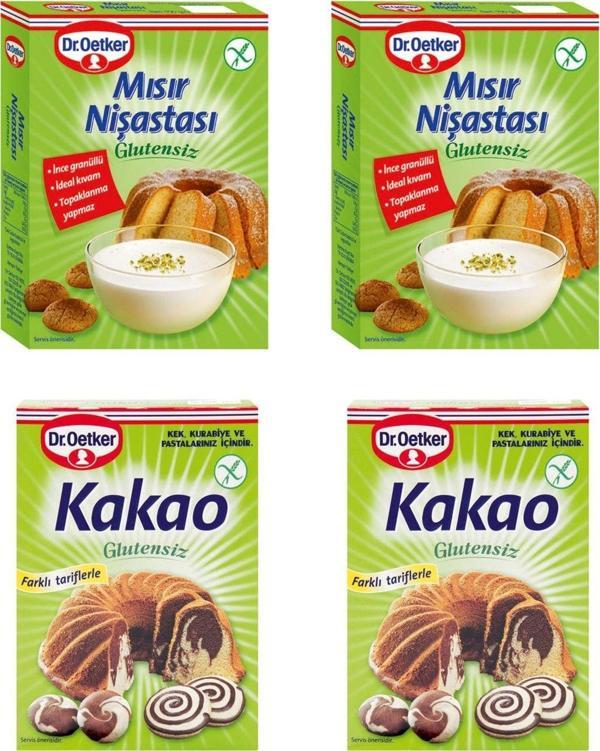 Dr. Oetker Glutensiz Mısır Nişastası-Kakao 2+2 Set - Image 1