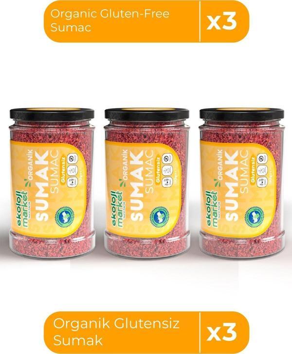Ekoloji Market Organik Glutensiz Sumak 90 Gr X3 - Image 1