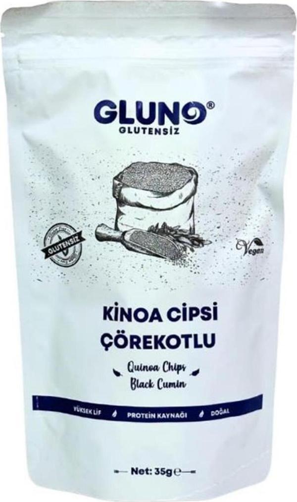 Gluno Glutensiz Kinoa Cipsi Çörekotlu 35Gr - Image 1