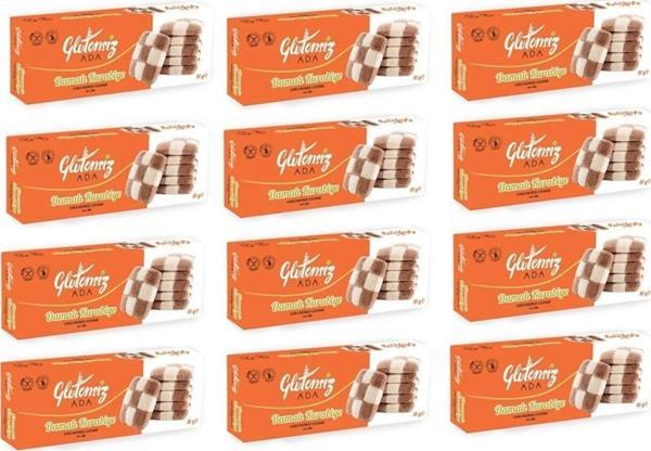 Glutensiz Ada Damalı Kurabiye 12 Adet - Image 1