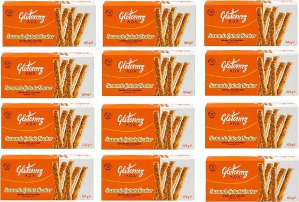 Glutensiz Ada Susamlı Çubuk Kraker 105 Gr 12 Adet - Image 1