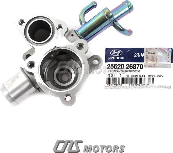 Termostat Kapagı Alt Termostat Yuvası : Alt Kore Accent Era 1,6 Benzın 2006- (Oem No: 2562026870) - Image 1