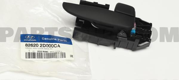 Kapı Iç Açma Kolu Ön Sag Grı Kore Elantra Benzın 2001-2007 (Oem No: 826202D000Ca) - Image 1