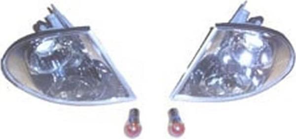 1998-2001 Bmw 3 Serisi Sd- Modifiye Ön Sinyal Sağ-Sol Set 2 Parça Beyaz-Nikelajlı (Far Tarafı Düz) ( - Image 1