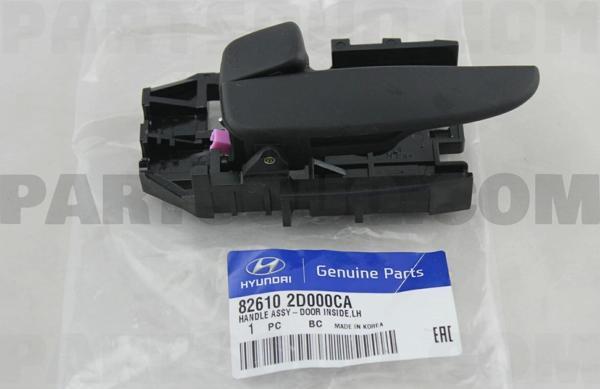Kapı Iç Açma Kolu Ön Sol Grı Kore Elantra Benzın 2001-2007 (Oem No: 826102D000Ca) - Image 1