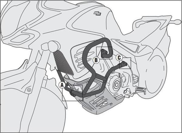 Kappa KN3101 Suzuki Dl 650 V-Strom (11-20) Koruma Demiri - Image 1