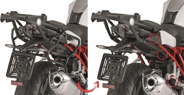 Givi PLXR5117 BMW R1200R - R1200RS (15-18) - R1250R (19) - R1250RS (19) Yan Çanta Taşıyıcı - Image 1
