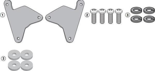 Givi 1179KIT Honda Crf1100L Africa Twin (20) Yan Çanta Taşıyıcı Bağlantısı - Image 1
