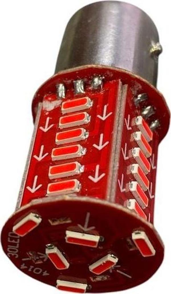 Monero 12V 21*5 Çift Duyu Şaşı Tırnak Led Çakar Ve Kayan Stop Ampülü - Image 1
