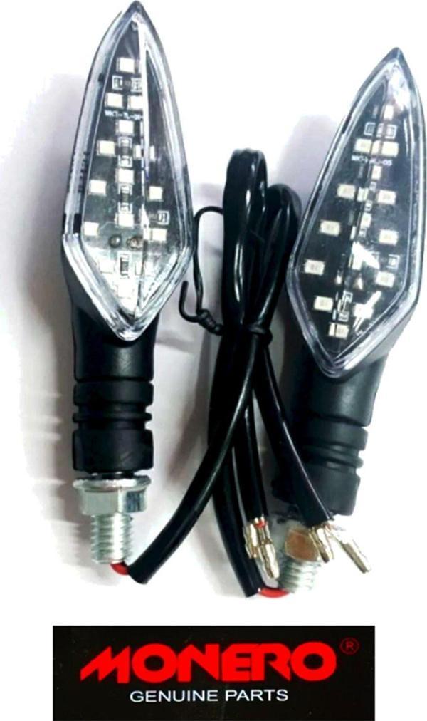 Kesmez Motor Cg-Cub-Kuba Çıta-Mh Sinyal Led Sarı Işık 2 Li - Image 1