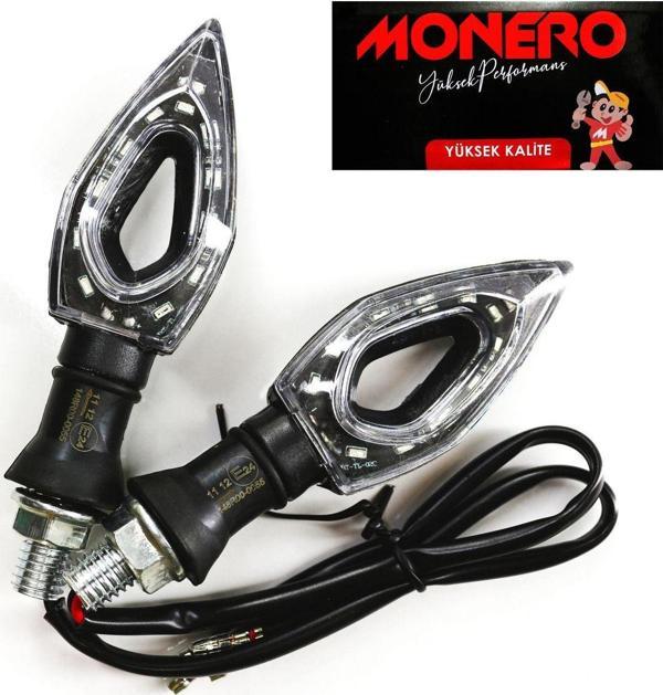 Kesmez Motor Üçgen Led Sinyal 4'Lü Led Sinyal A+Orjinal - Image 1