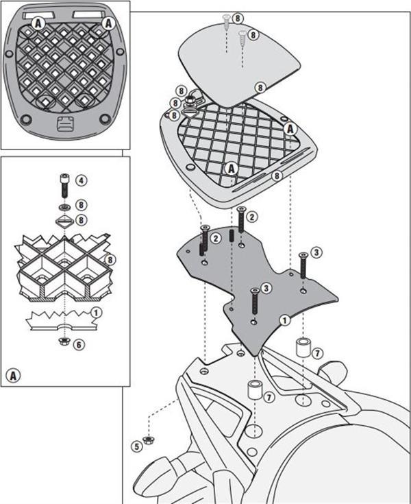 Givi SR3101M SUZUKI DL 650 V-STROM (11-16) Arka Çanta Taşıyıcı - Image 1