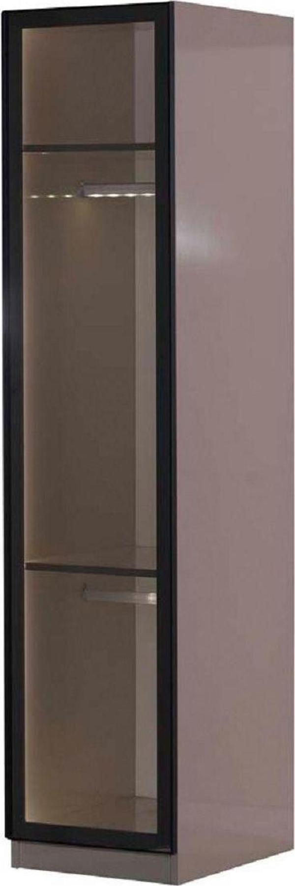 Tutku Yatak Corner Tekli Cam Kapak Raflı Zincir Dolap / Yüklük 200 Cm - Image 1