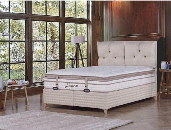 Tutku Yatak Elegance Dinamik Yay Sistemli Yatak Baza Başlık Seti - Image 1
