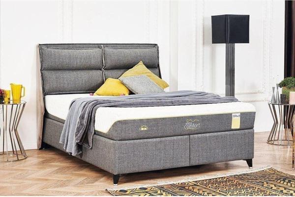 Tutku Yatak Visco Comfort Kuş Tüyü Sünger Yatak+Baza+Başlık Seti - Image 1