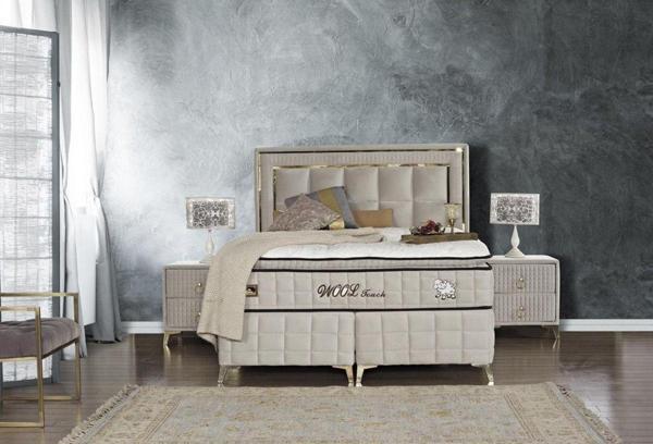 Tutku Yatak Wool Touch Çift Sıra Torba Yay Sistemli Doğal Yün Yatak - Image 1