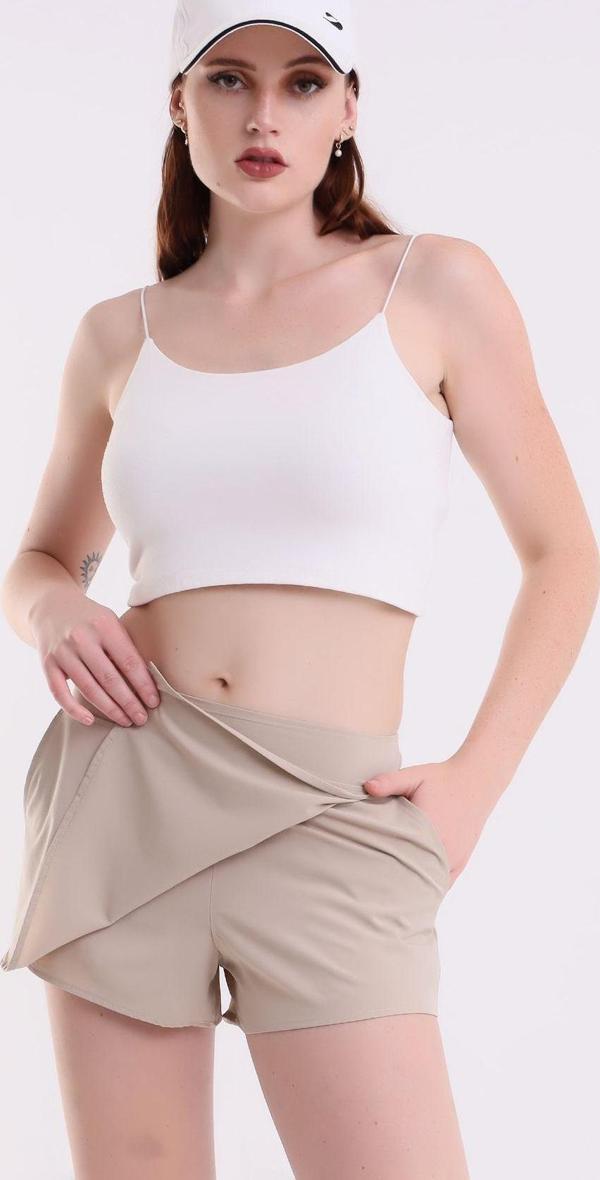Dechival Kadın Sporcu Şort Etek-Tenis-Antreman Şortu /Women Athlete Shorts Skırt/Qadın İdman Yubka-Şort - Image 1