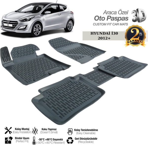 3D PASPAS SİYAH HYUNDAI I30 2012+ - Image 1