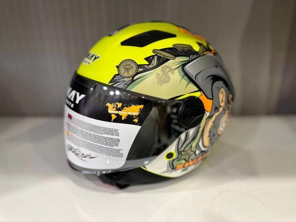 KASK SWAY SW 765 WANTED Yellow ÇENESİZ - Image 1