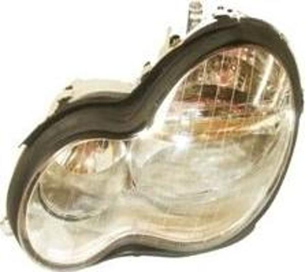 2003-2007 Mercedes C Class W203- Far Lambası Sol Vakum Ayarlı-Merceksiz-Şeffaf Cam-5Pinli(H7-H7) (Ad - Image 1