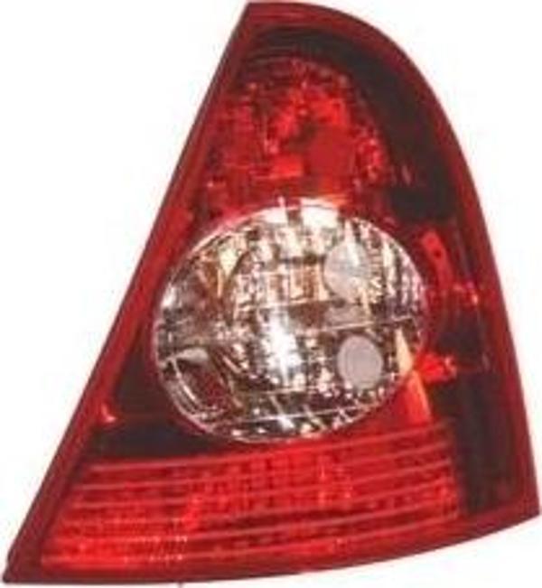 2002-2006 Renault Clio Hb Stop Lambası Sağ (Kırmızı-Ortası Beyaz) Duysuz (Pleksan) (Adet) (Oem No:82 - Image 1