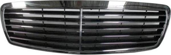 2003-2006 Mercedes E Class W211- Ön Panjur Nikelaj Çerçeveli-İç Petek Siyah(11Çıtalı)(Avantgarde)(Ty - Image 1