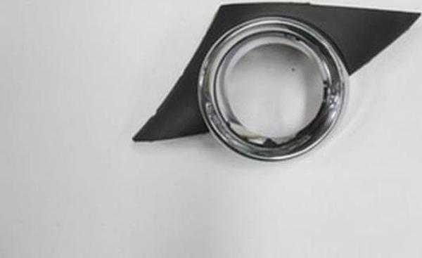 2006-2009 Peugeot 207 Sis Lamba Kapağı Sol Siyah Sis Delikli (Sis Çerçevesi Nikelajlı)(Sport Tipi)(T - Image 1