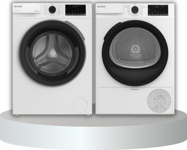 9 KG Çamaşır - Kurutma Makinesi Beyaz Set (9100 DMX - 901 KMX) - Image 1