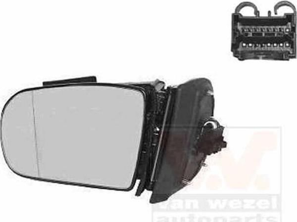 Mercedes 210 1999 2002 Dış Dikiz Aynası Sol 9Pın Katl.  Elek. Rezıs. Kapaksız Cam Dahıl (Oem No:A210 - Image 1