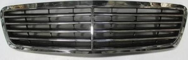 2001-2003 Mercedes C Class W203- Ön Panjur Siyah (Nikelaj Kaplamalı) (9Çıtalı) (Tw) (Adet) (Oem No:2 - Image 1